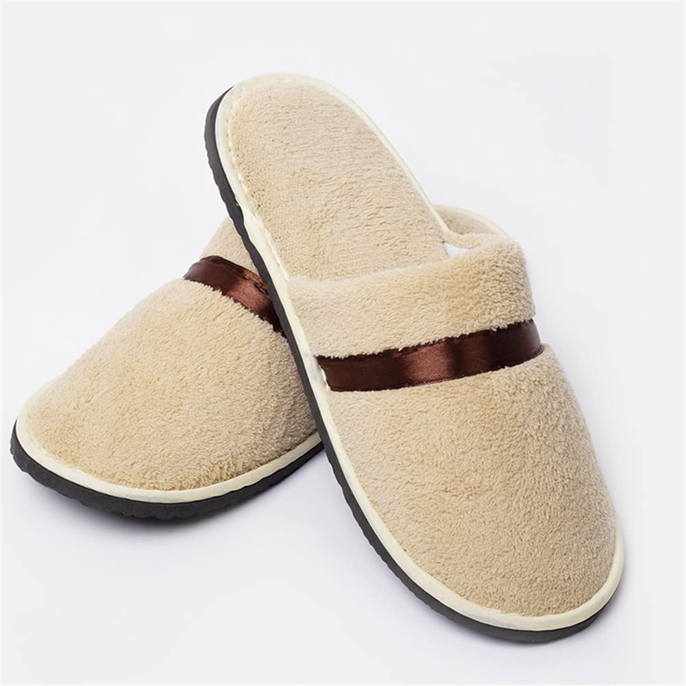 CYlovinho 6 Pairs Spa Slippers, Closed Toe House Slipper for Guest Non Slip Disposable Indoor Slippers, Washable Reusable, Bulk Slipper Pack for Indoor,Spa, Wedding, Travel, Party