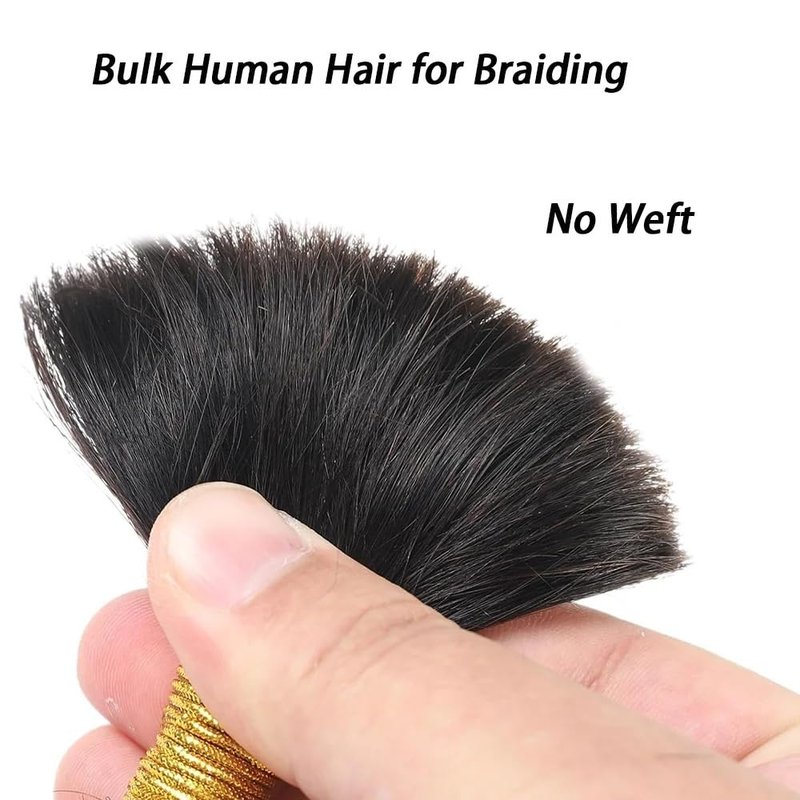Human Braiding Hair 1 Bundle 100g Body Wave Bulk Human Hair for Braiding No Weft 12A Brazilian Virgin Curly Human Hair Extensions for Boho Braids 100% Remy Human Hair Extensions (20 Inch)