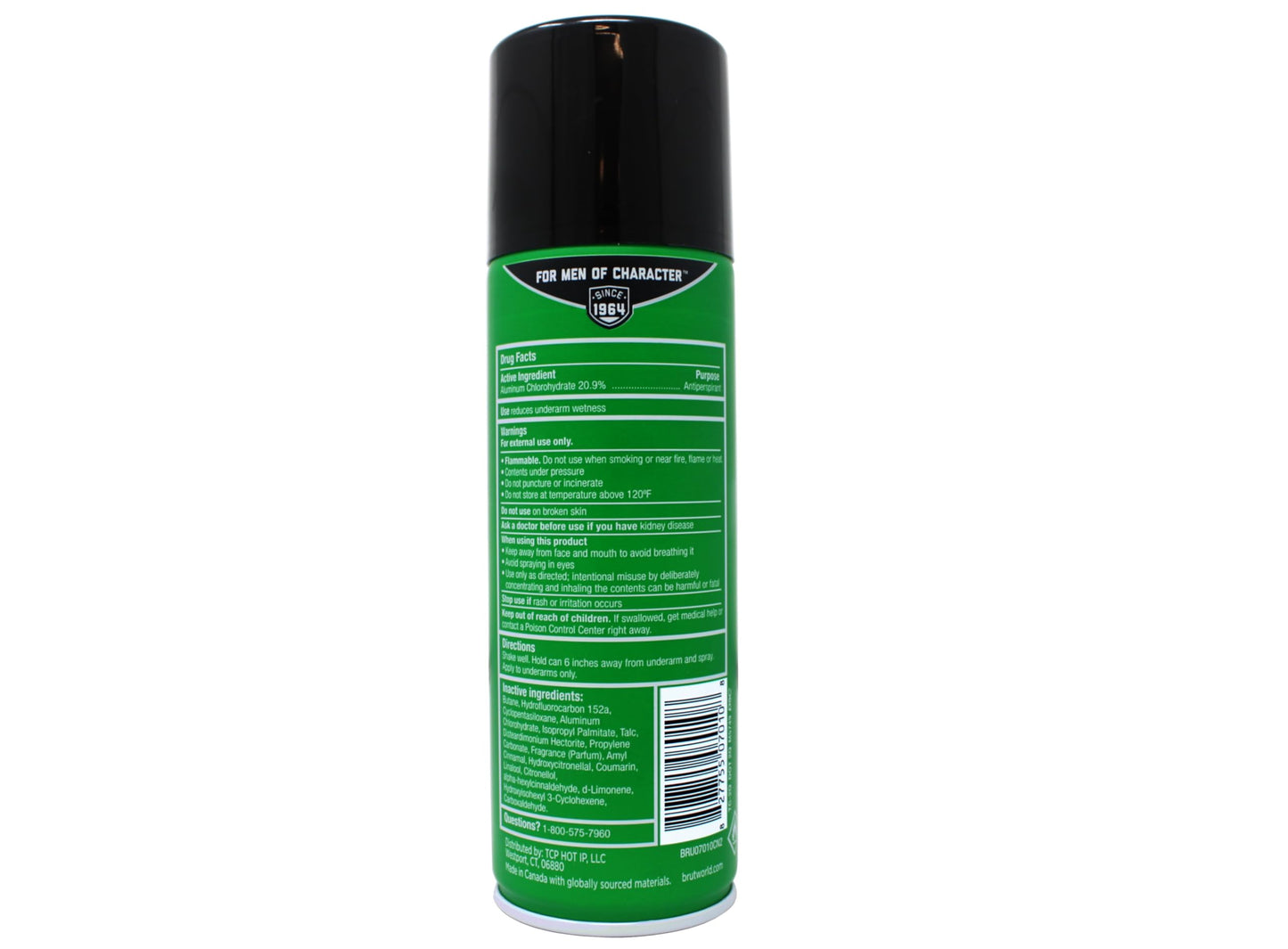 Brut Deodorant 6oz Aerosol Classic Scent(Anti-Perspirant) (6 Pack)