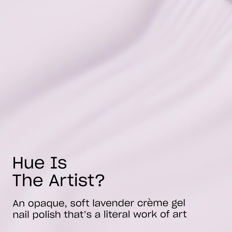 OPI GelColor Hue is the Artist? | Opaque Soft Cool Lavender-White Crème LED Cure Gel Nail Polish | Salon-Quality Shine, Long-Lasting Wear | 0.5 Fl Oz