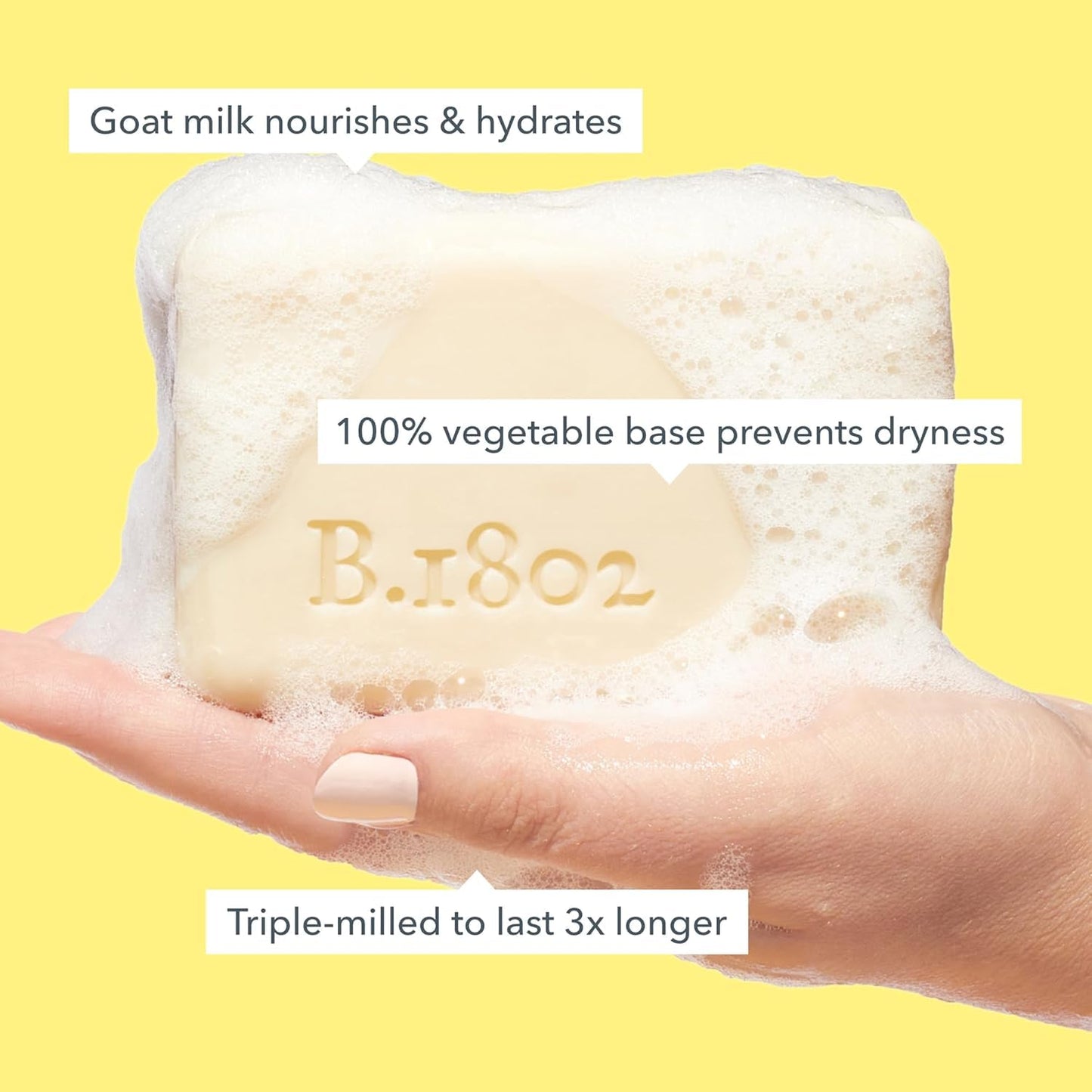 Beekman 1802 Goat Milk Body Soap Bar Set - Nourishing & Moisturizing | 9 oz (Pack of 2) - Sensitive Skin Friendly