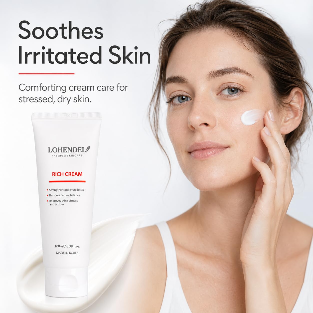 LOHENDEL Rich Cream - Soothe Irritated Skin, Intense Moisturizer