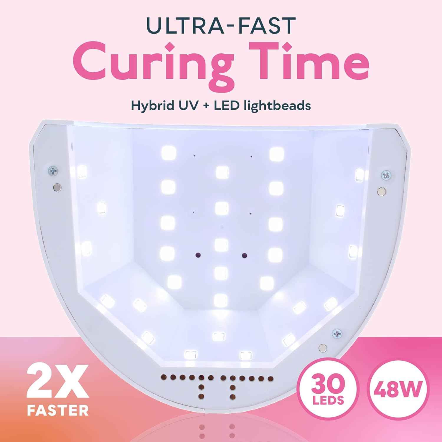 Professional SUNUV UV Nail Lamp with Adjustable Settings & UV Gloves for Gel Manicures