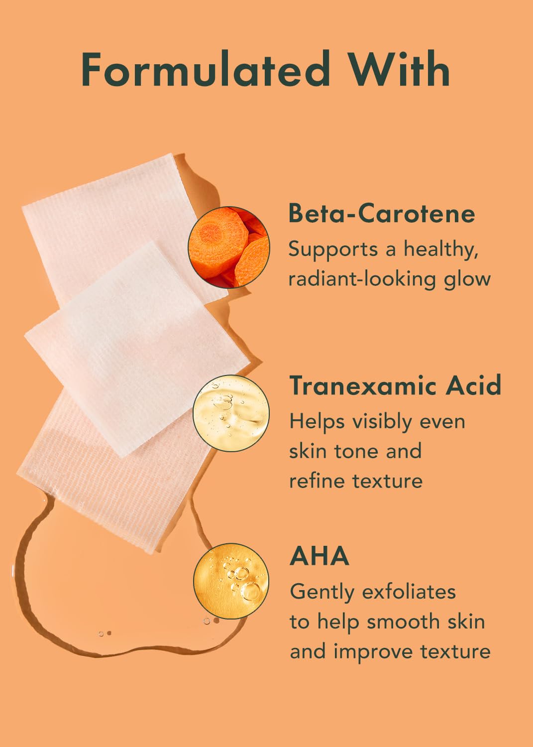 Rael Toner Pads, Cotton Pad for Face – Dual Textured, Exfoliating and Soothing with Carotene, Niacinamide, Hyaluronic Acid, Hydrating, Korean Skin Care (70 Count)