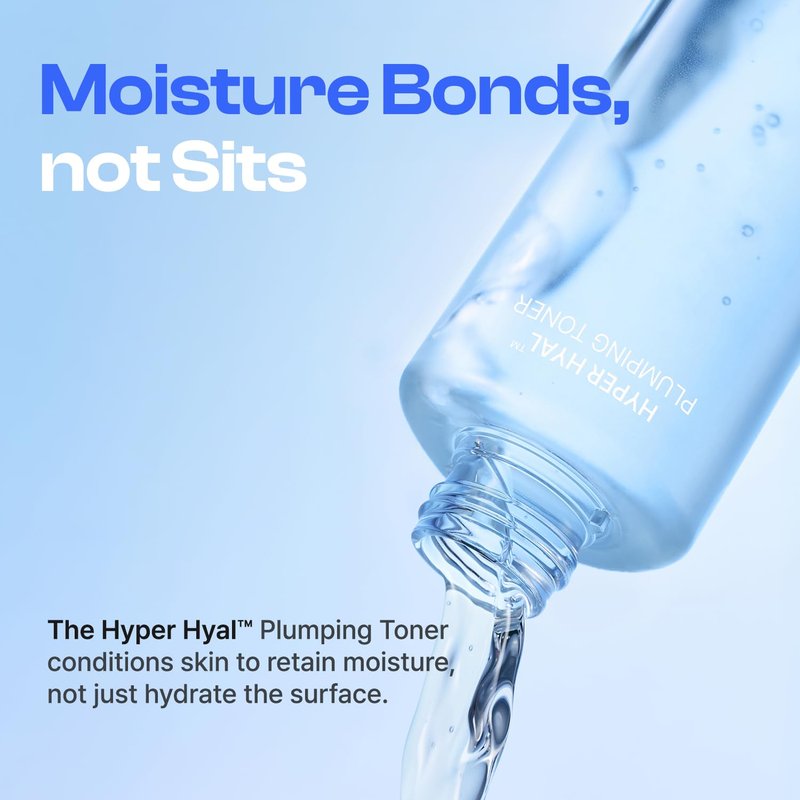 re:nk Hyper Hyal Plumping Toner – Deep Hydrating Face Toner with Hyaluronic Acid, Panthenol and Glycerin, Lightweight Moisturizing Facial Water for Radiant and Smooth Skin (6.76 fl oz)