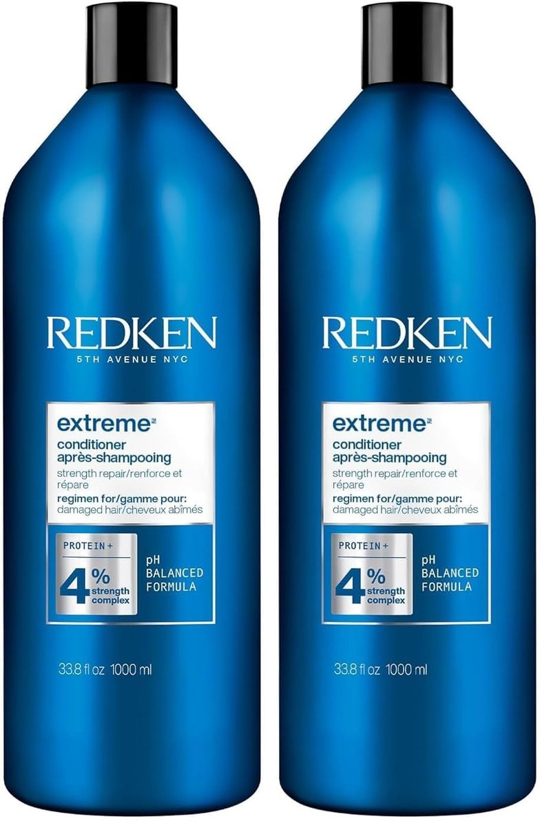 Redken Extreme Conditioner | Anti-Breakage & Protection for Damaged Hair | Infused With Proteins-| 33.8 Fl Oz,(Pack of 2)
