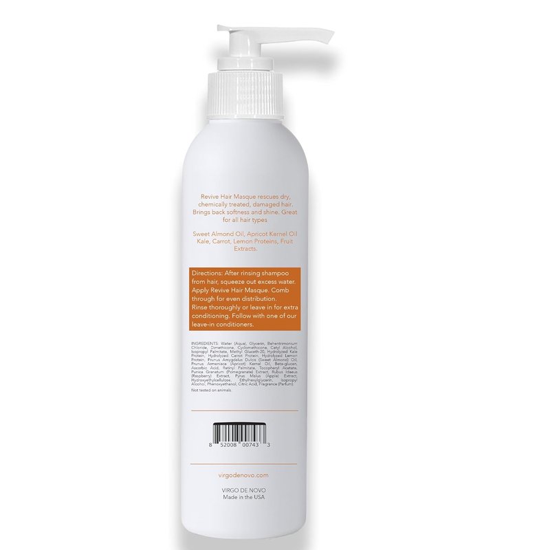 Revive Hair Masque for Dry, Damaged & Color Treated Hair - Deep Conditioning Treatment for Intensive Moisture & Shine | 8 oz