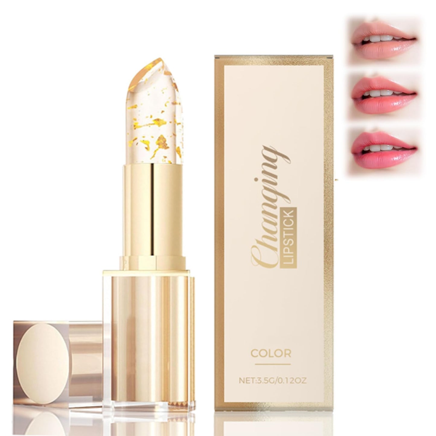 Gartiage 2026 New Upgraded Color Changing Lipstick for Women, PH Lipstick Color Changing, Clear Lip stick That Changes Color (1OZ)