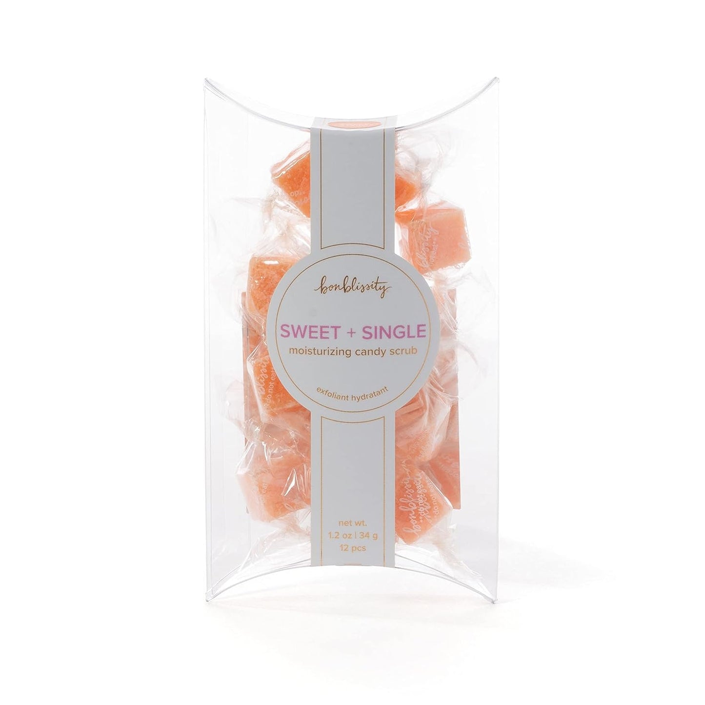 Bonblissity Sugar Scrub Candy 36pcs - Exfoliating Hand & Foot Scrubs | Sweet Satsuma, Mango Sorbet, Fresh Lemongrass