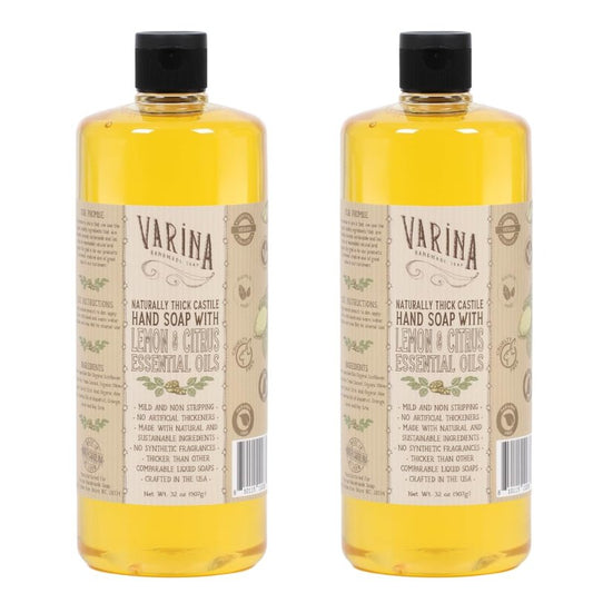 Organic Castile Soap - Citrus Scented Liquid Soap - 32oz | Eco-Friendly Cleanser