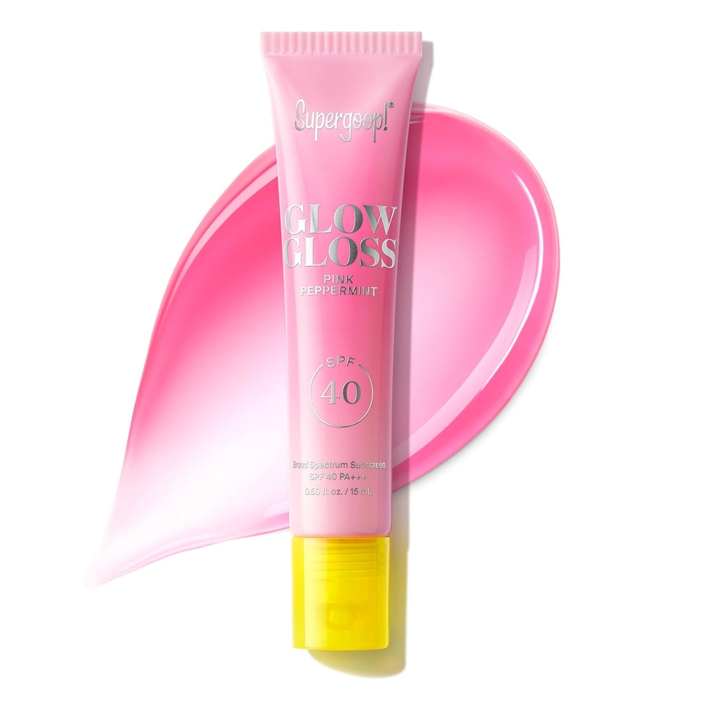 Supergoop! Glow Gloss SPF 40 Lip Balm - Non-Sticky, High-Shine Finish | 0.5 fl oz