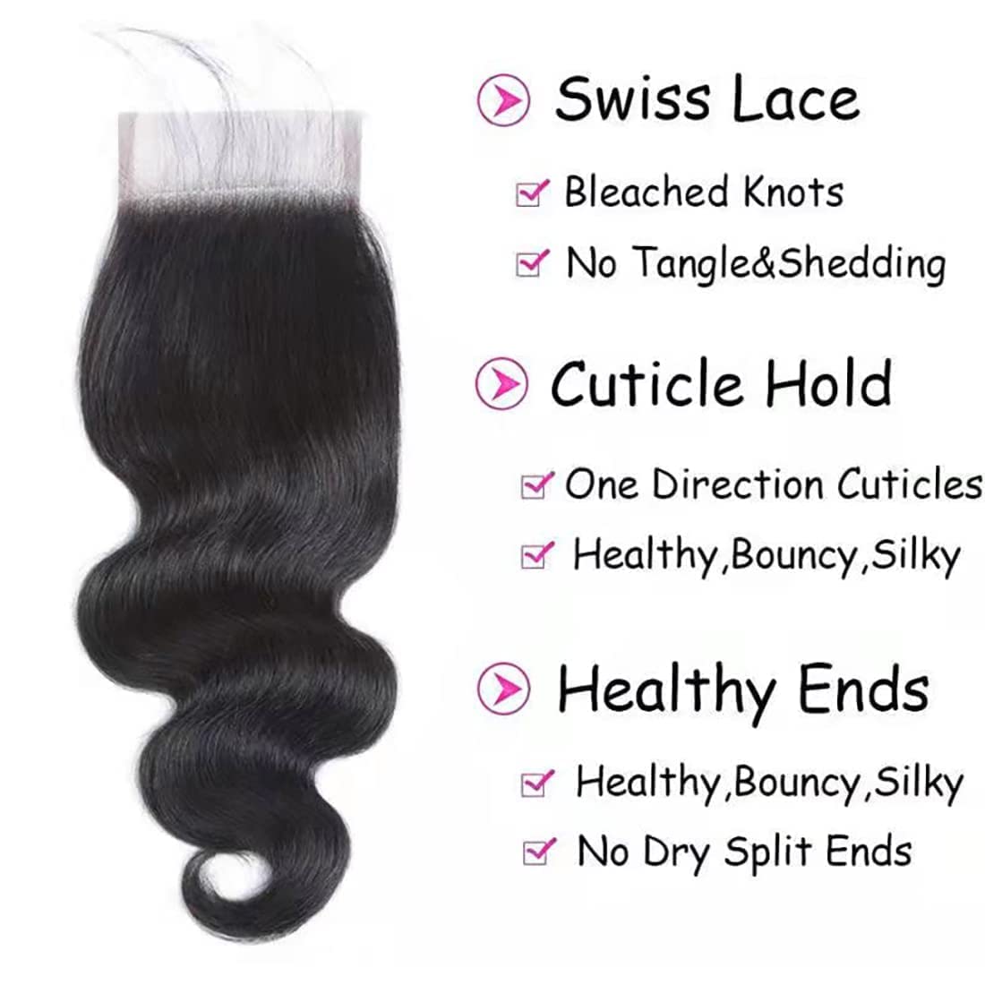 OLFORY 5X5 HD Lace Closure Human Hair 5X5 Lace Closure Free Part Body Wave Closure 12A Brazilian Virgin Human Hair Body Wave Closure Top Swiss Lace Closure
