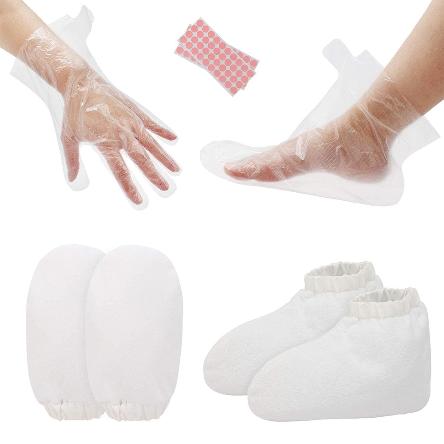 Paraffin Wax Bath Gloves and Booties, Segbeauty Snug Elastic Opening Insulated Mitts and Cozies for Hands and Feet, Paraffin Wax Bath Liners, Wax Bath thera-py, Wax Care treat-ment