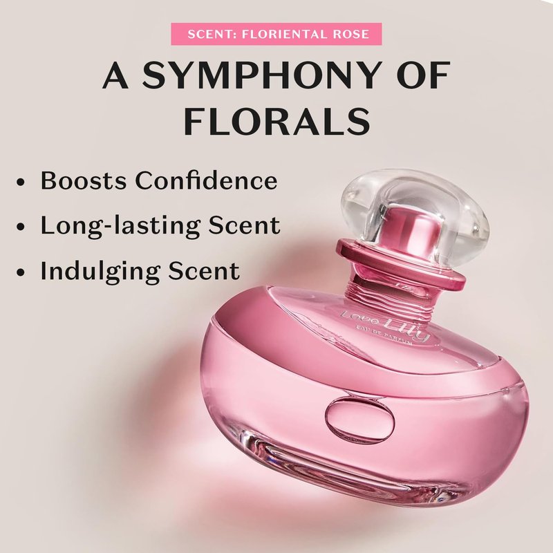 Love Lily Eau de Parfum - Long Lasting Floral Perfume for Women | 2.5 oz | Grand Rose & Lily Notes