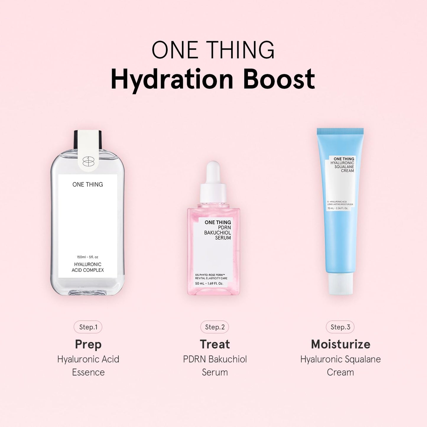 ONE THING PDRN Bakuchiol Serum, Daily Moisturizing Face Serum for Plump and Smooth Skin, Inner Moisture, Hydrating, Revitalizing 1.69 fl oz