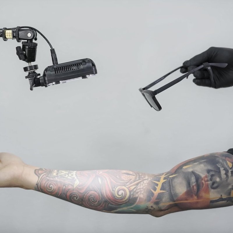 Portable Tripod, Polarized LED Tattoo Work Light Specialized Tripod – Optimal Stability for Professional Artists