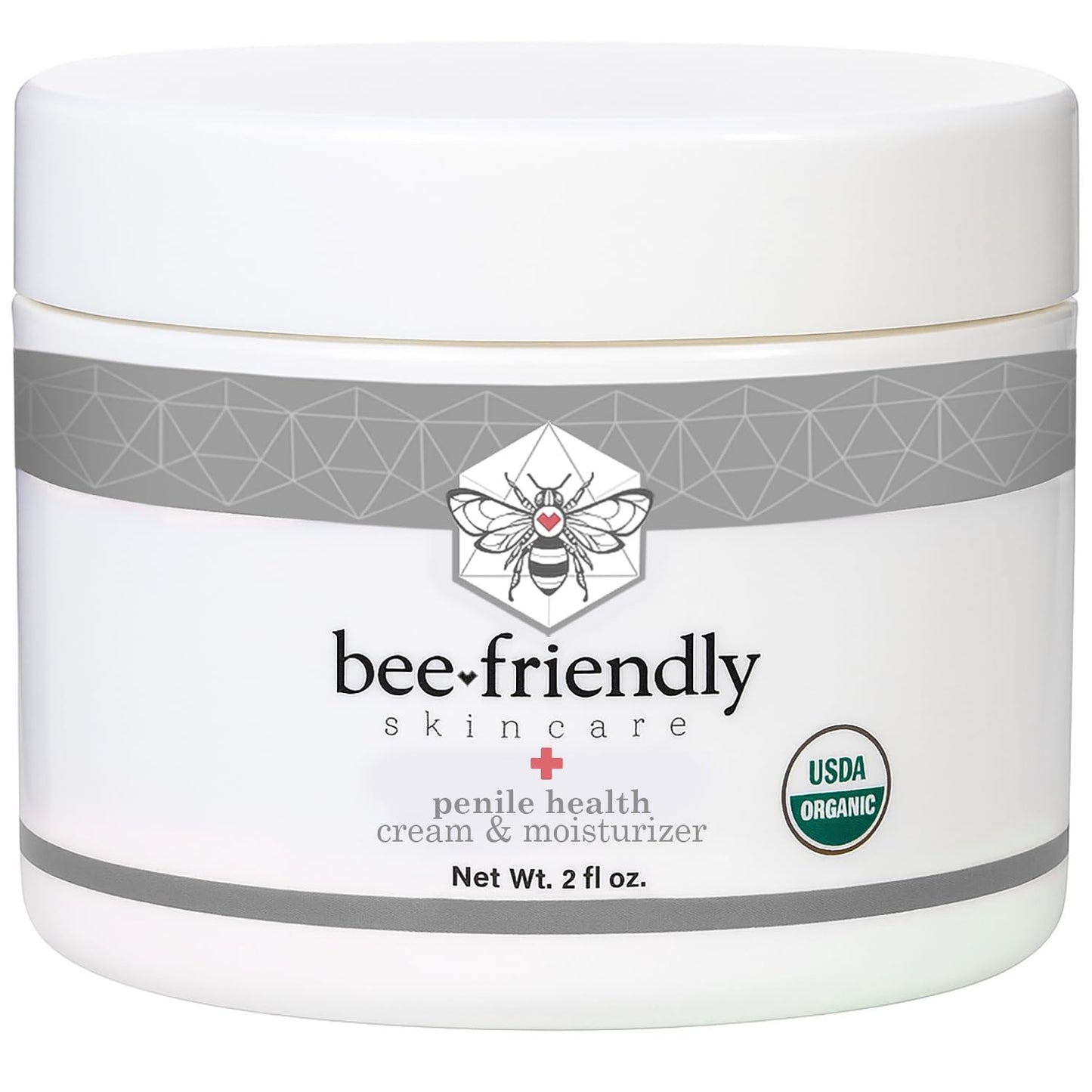 BeeFriendly® Organic Penile Health Creme, USDA Certified, 2 oz