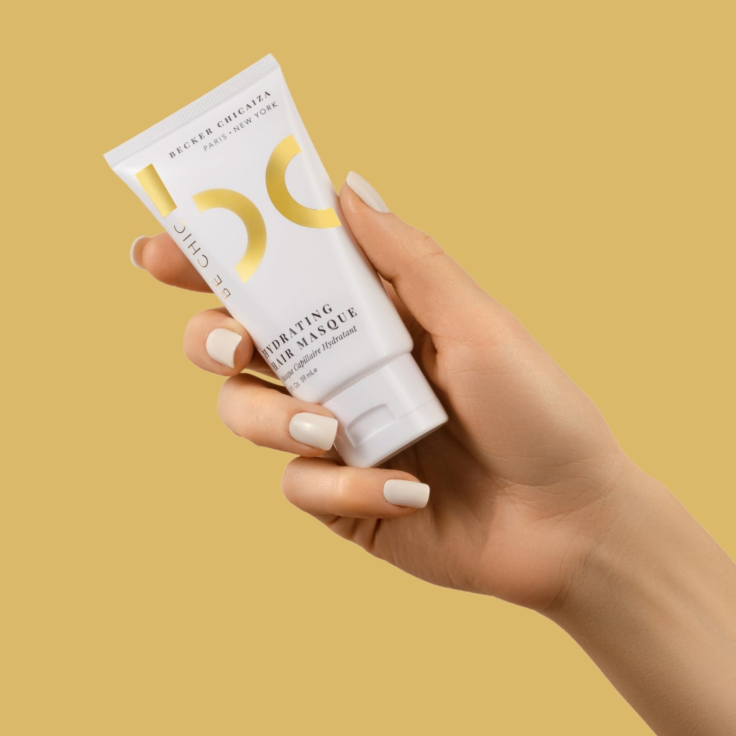 BE CHIC Mini Hydrating Hair Masque – Plant-Based, Damage Repair, Deep Conditioning, TSA-Approved, For All Hair Types