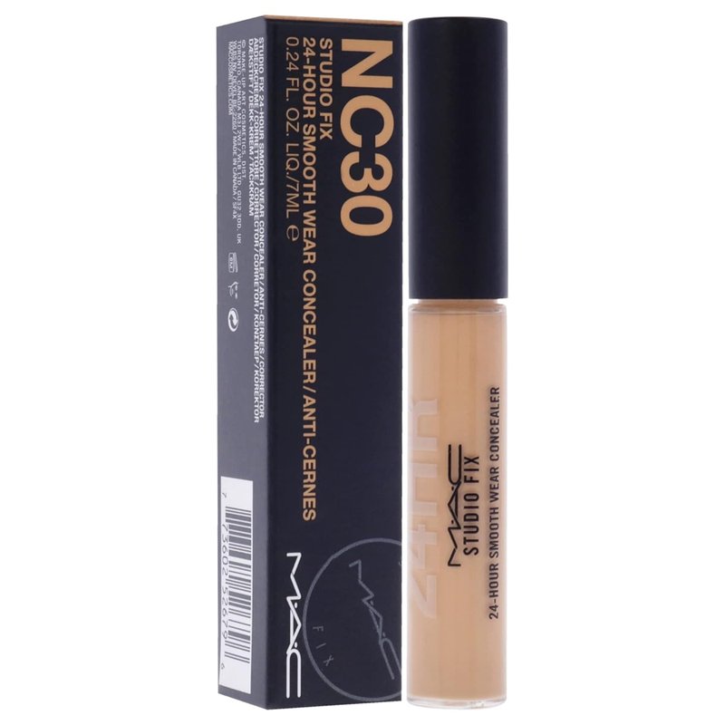 MAC Studio Fix 24 Hour Concealer - Long-Lasting NC30 Shade for Flawless Coverage | 0.24 oz