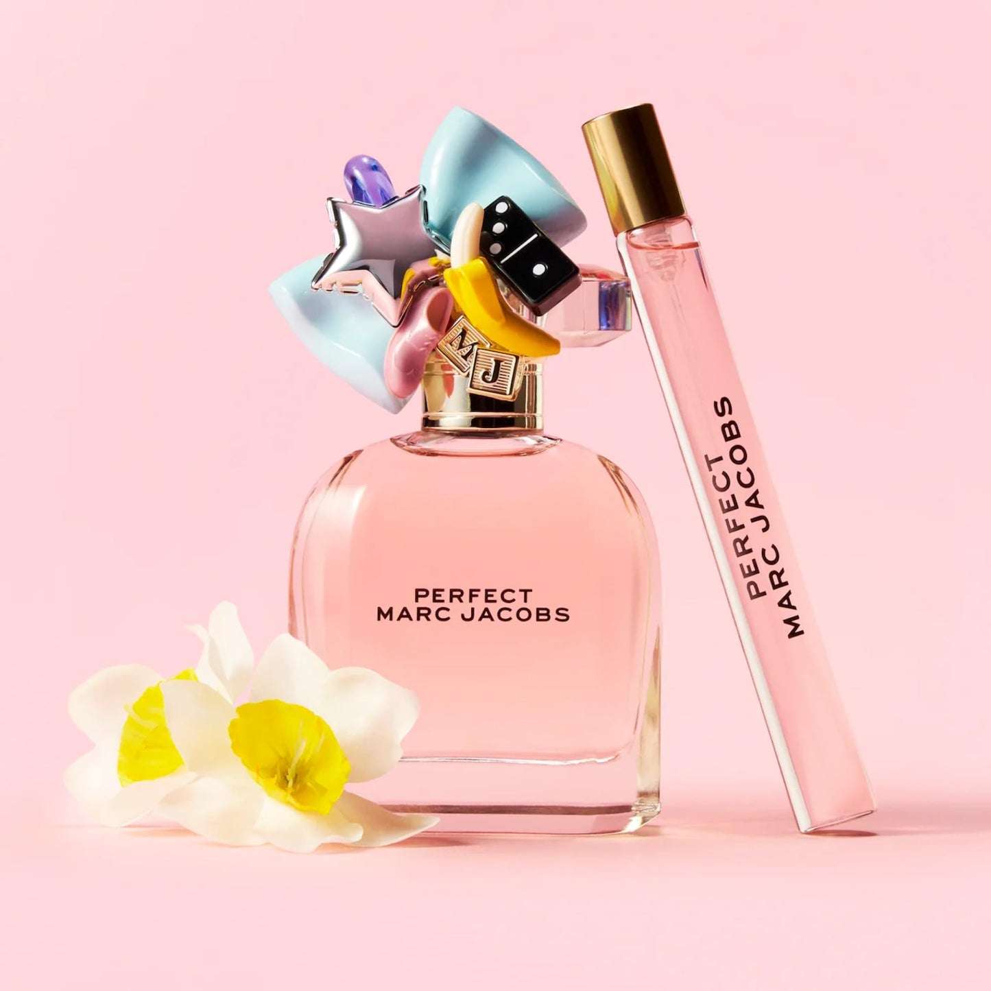 Marc Jacobs Perfect Eau de Parfum 3-Piece Gift Set ($229 value) -EDP 3.3oz, Body Lotion 2.5oz, Travel Spray 0.33 oz– With Notes of Rhubarb, Daffodil - Floral Women's Perfume