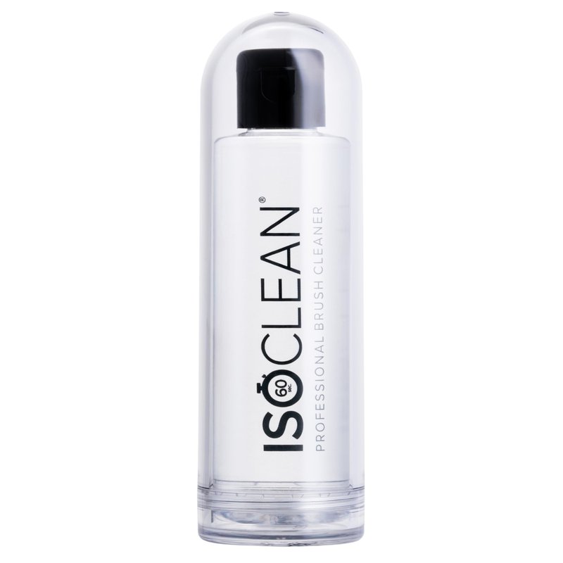 ISOCLEAN Makeup Brush Cleaner – Gentle Daily Use Solution, Reduces Product Buildup, Improves Application, Easy Clean Brush Cleaning Solution & Sponge Cleaner - Easy Pour with Dip Tray, 9 fl oz