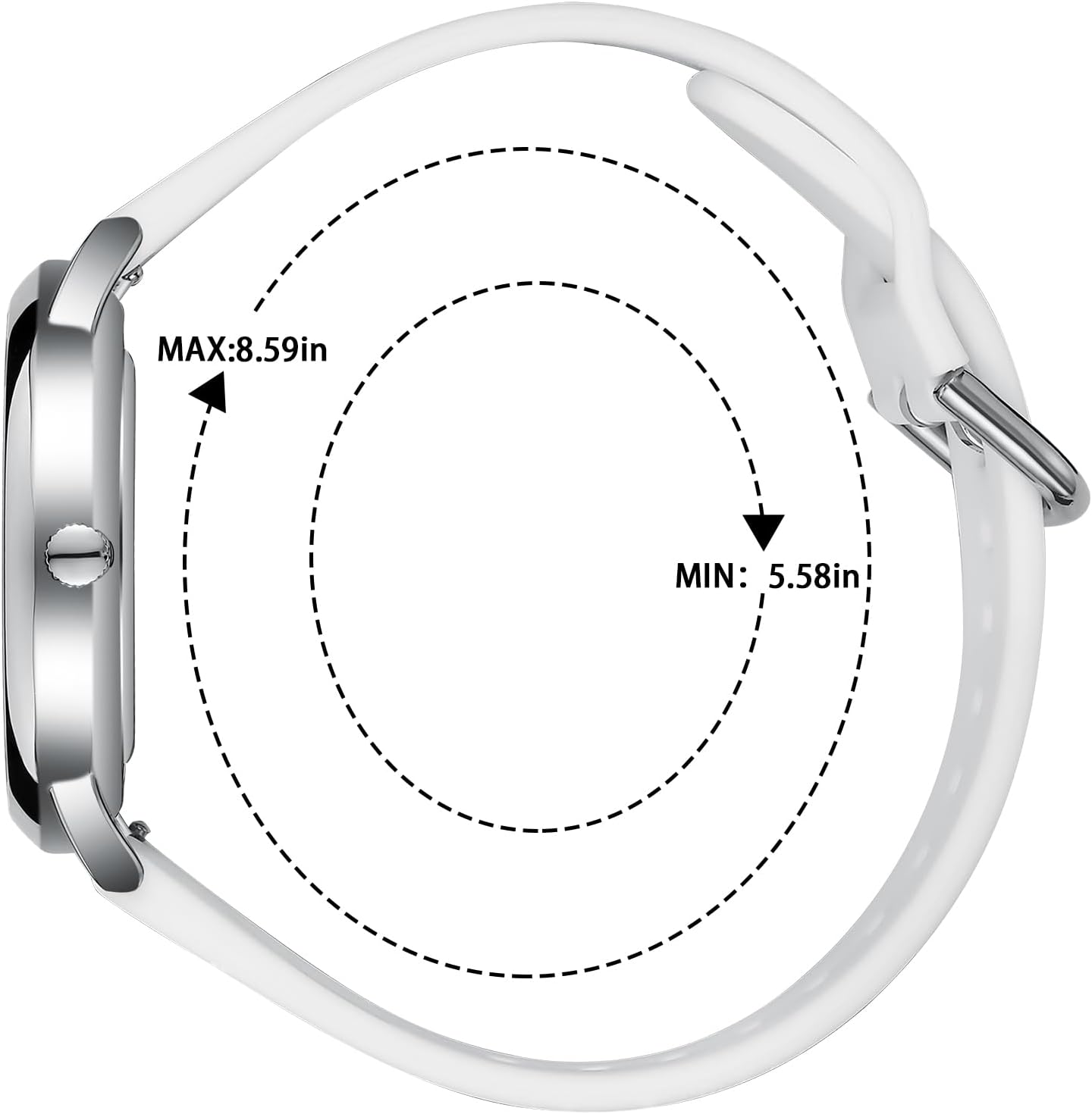 Waterproof Analog Nurse Watch for Nurses,Students,Medical Professionals,Women Men,with Luminouse Easy Read Dial,Military Time,Second Hand and 24 Hour,Comfortable Silicone Band.