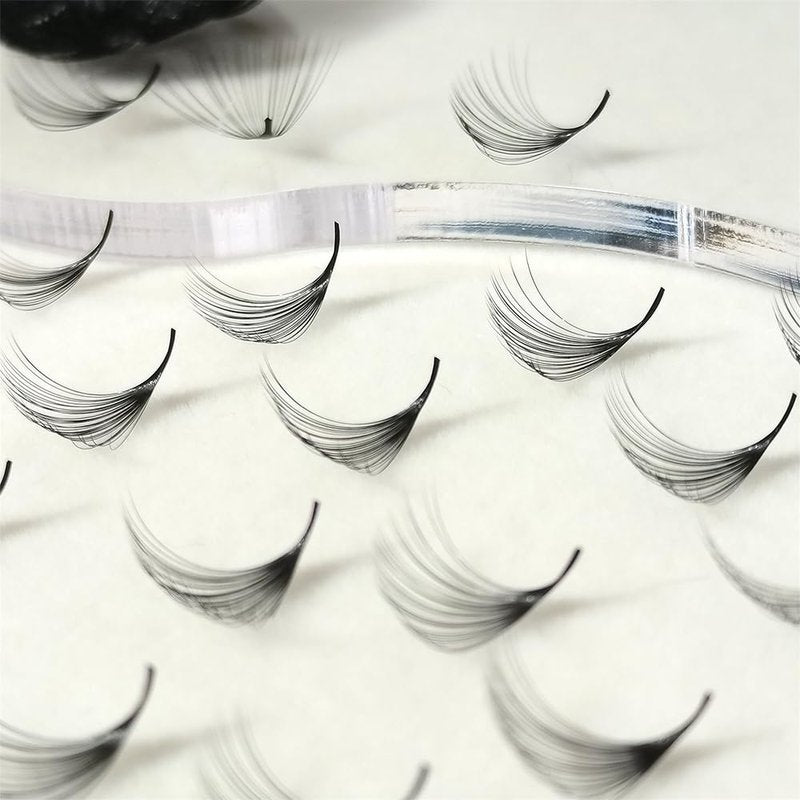 25D D Curl Mix Eyelash Extensions - 1000pcs Handmade Pinching Premade Lash Fans | Mega Volume