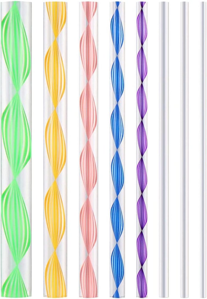 Acrylic Dotting Rods - 8pcs Nail Art Tools for Manicure & Wax Design | Twist Sticks