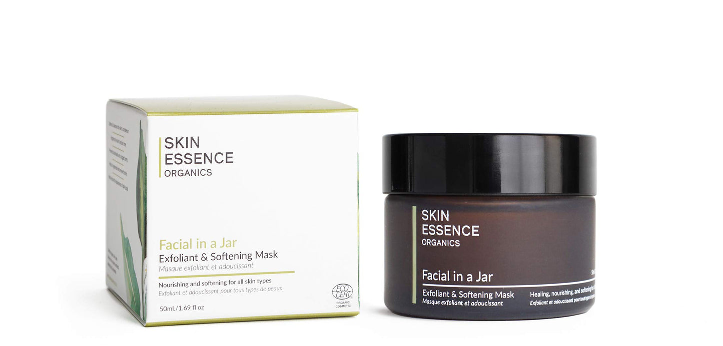 Skin Essence Organics Facial in a Jar - Exfoliant & Softening Mask - 50ml