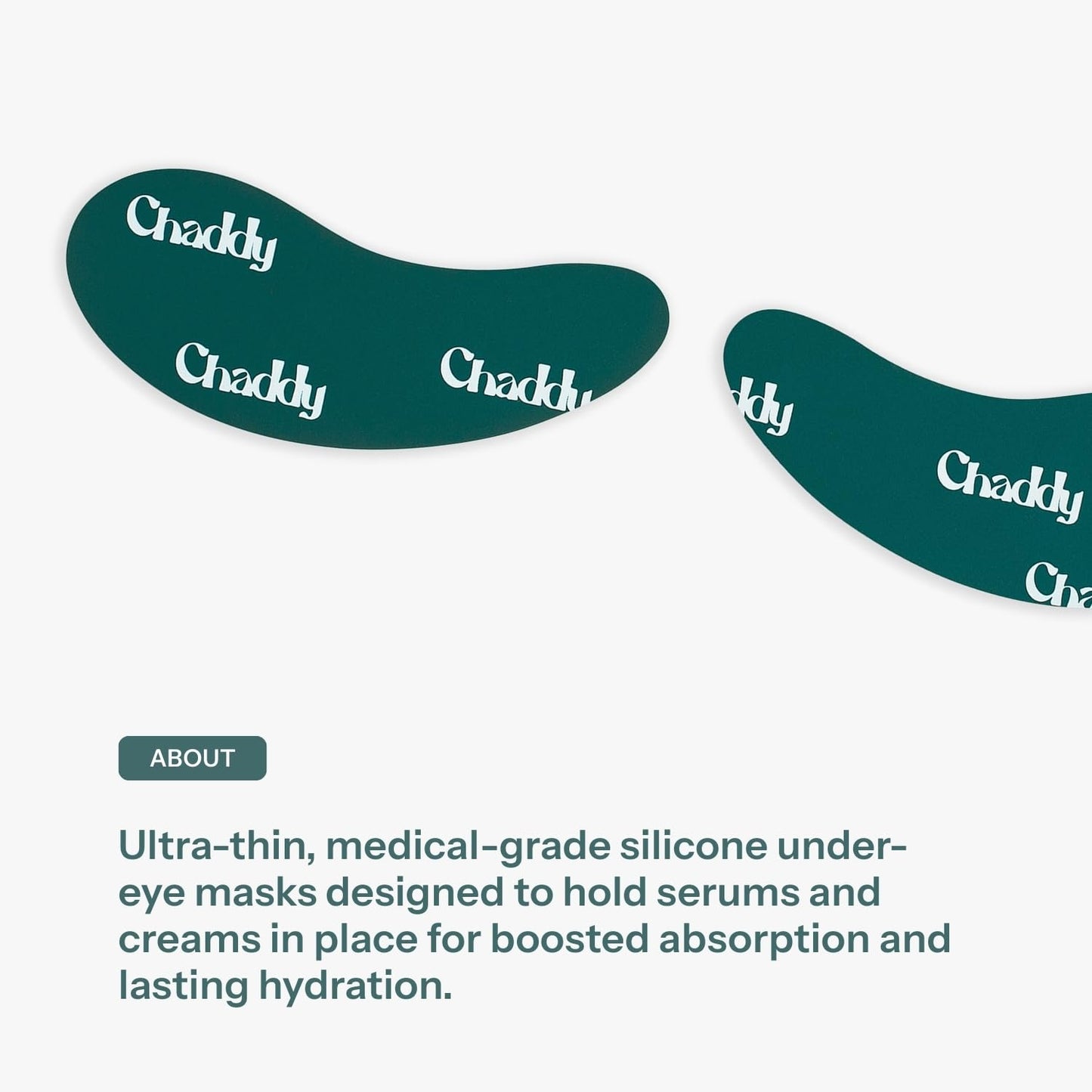 Chaddy Endlessly Reusable Eye Masks - 100% Medical Grade Silicone - Lightweight, Easy to Clean, Cooling Effect