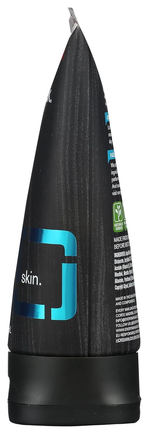 Every Man Jack Face Scrub - Pre-Shave Mint Exfoliating Cleanser | 5 Ounce