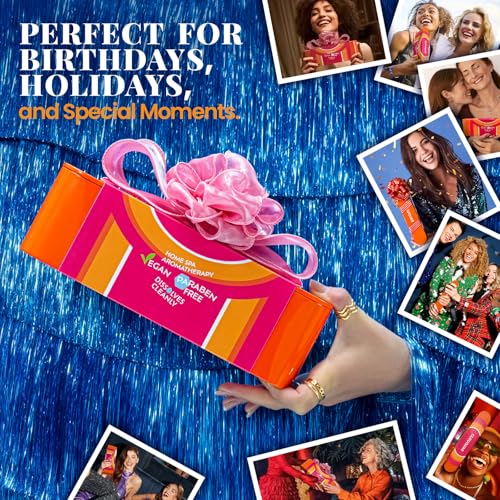 Crystal Bath Bomb Gift Set ? 12 Pack with 6 Natural Scents, Organic Shower Bombs with Nourishing Bath Salts, Stress Relief Bubble Spa, Self Care Gifts for Women, Mom, Wife, and Daughter