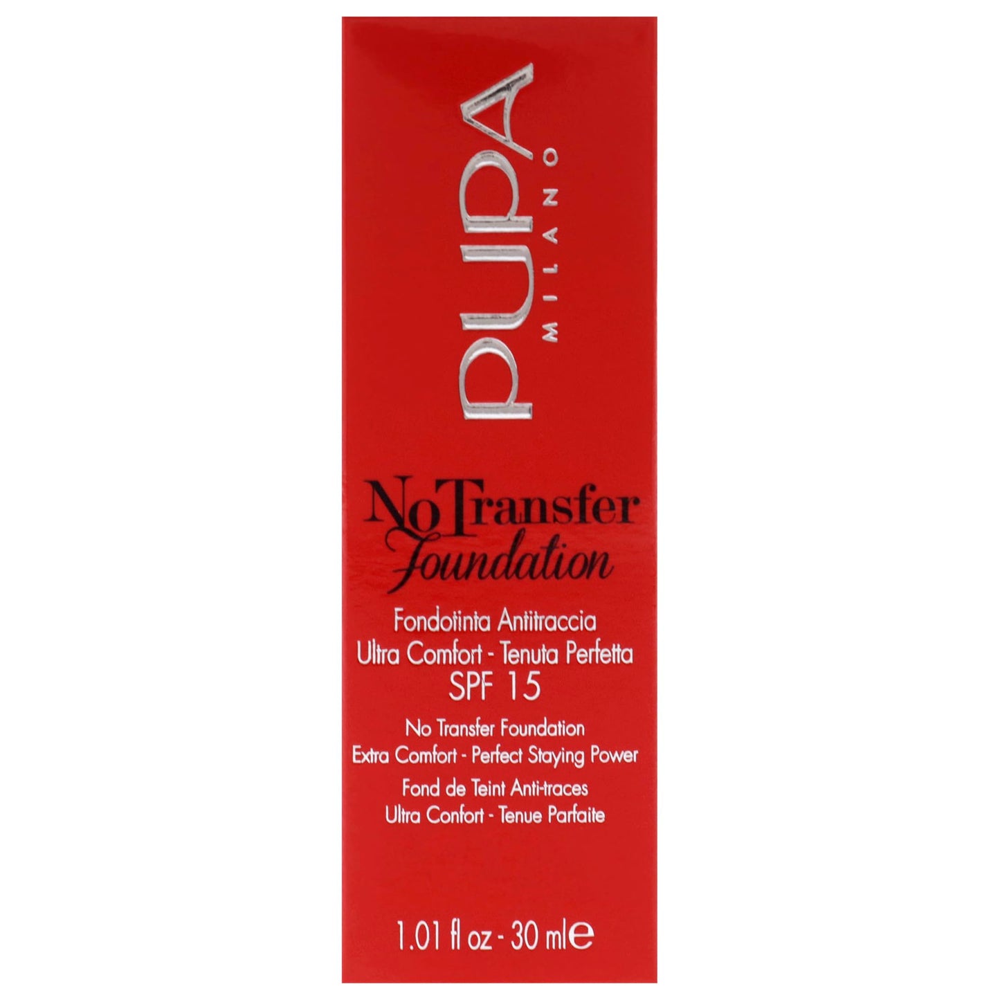 Pupa Milano No Transfer SPF 15 Foundation for Women, No. 02/Light Beige, 1.01 Ounce