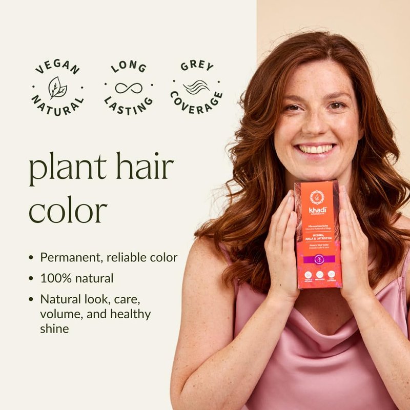Auburn Red Natural Hair Color - Strong, Deep Red to Rich Mahogany - 3.5 oz Natural Formula