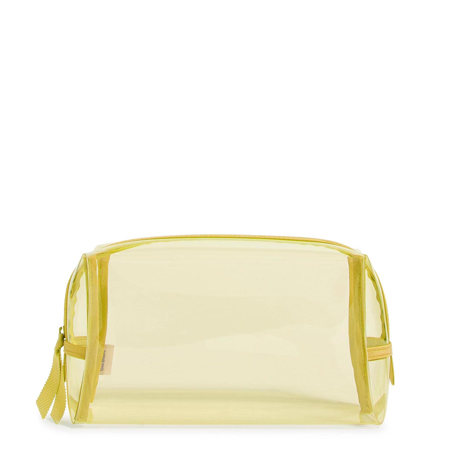 Clear Medium Cosmetic Makeup Organizer, Golden Olive, One Size