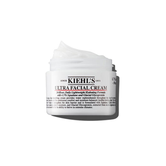 Kiehl's Ultra Facial Cream Moisturizer, Daily Lightweight Face Cream Hydrates Skin, Lotion with Pro-Ceramides, Provides Lasting Hydration and Moisture Surge, For All Skin Types, Fragrance Free