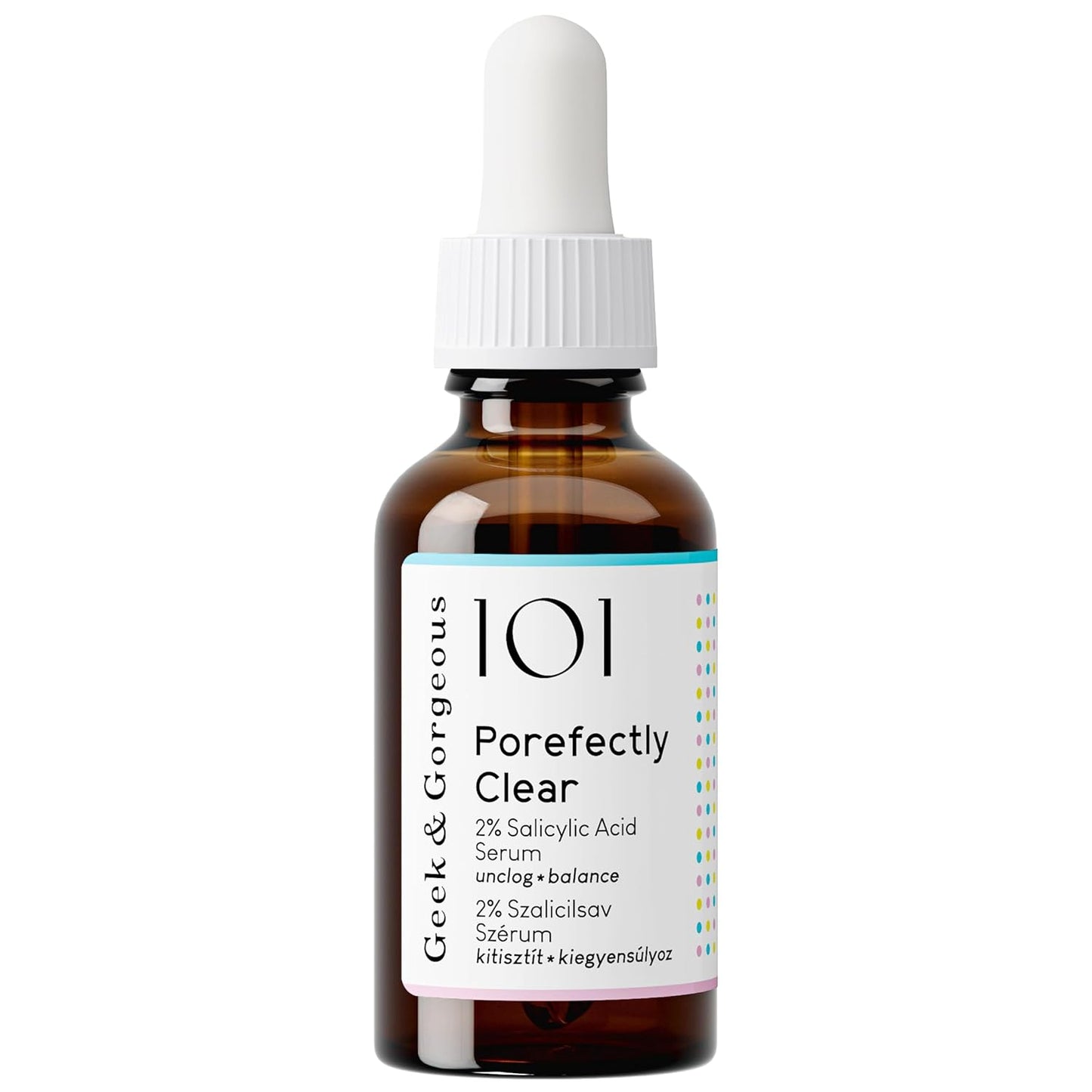 Porefectly Clear Gel Exfoliant - Lightweight 2% Salicylic Acid & Sarcosine | 1 oz for Oily & Combination Skin