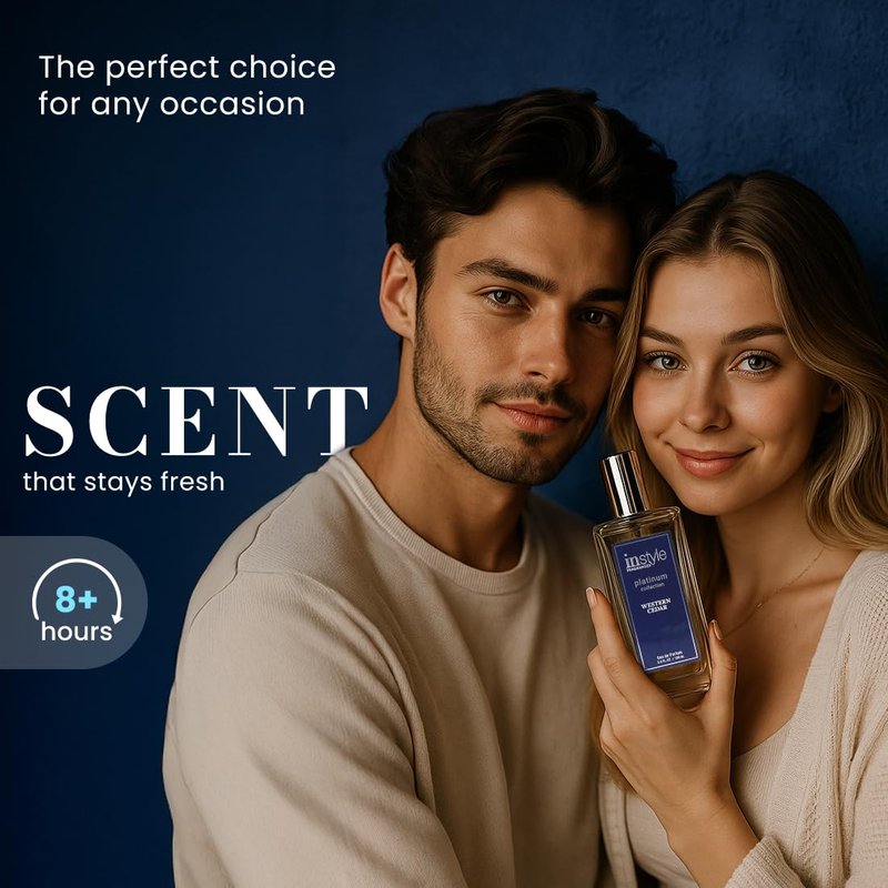 Instyle Fragrances Platinum Collection Western Cedar, Inspired by L.e Labo’s Sa.ntal 33, Premium Unisex Eau de Parfum, CLEAN, Vegan, Paraben-Free, Never Tested on Animals, 3.4 Fluid Ounces