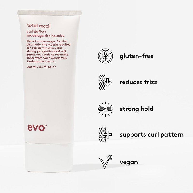 EVO Total Recoil Curl Definer - Full Size Strong Hold Definer To Activate Shape For A Polished, Soft, Frizz Free Finish - 6.7fl.oz