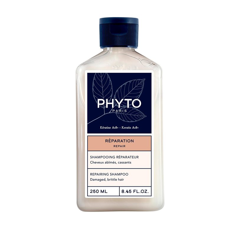 PHYTO PARIS REPAIR Restructuring Shampoo, Vegan, Sulfate Free, Cleanses and Repairs Damaged Hair and Brittle Hair, 8.45 fl.oz.