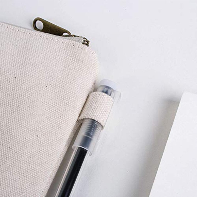 YONBEN Zipper Pouch Storage Bag Simple and Stylish Women's Cosmetic and Travel Bag (Black-improved-3)