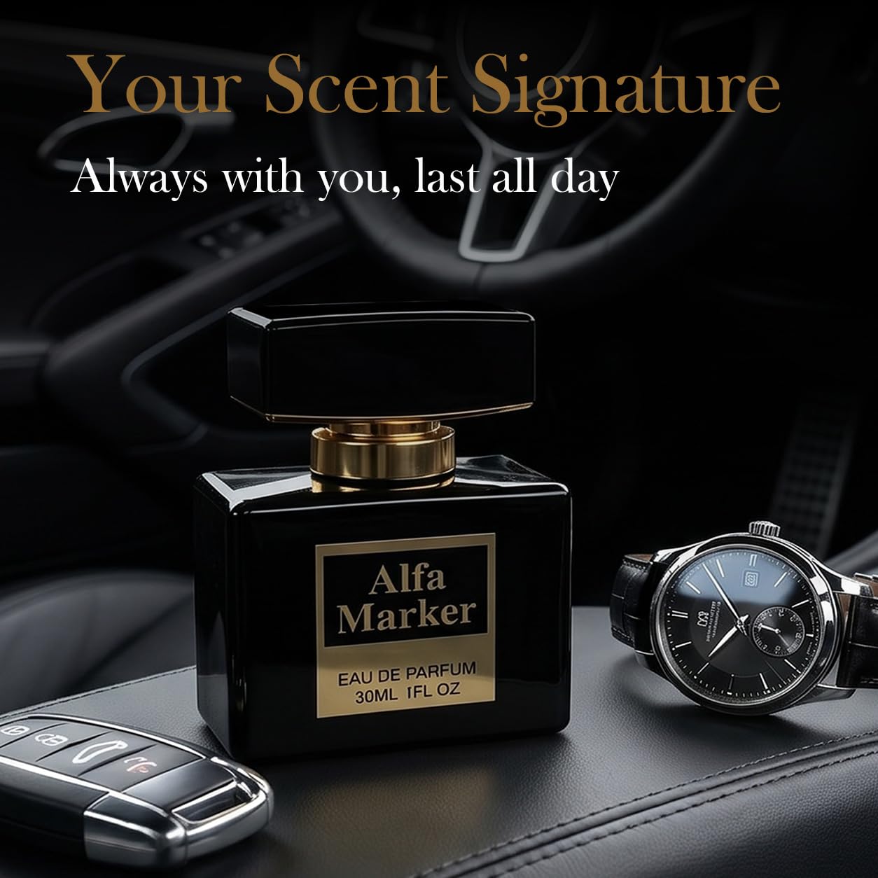 Pheromone Perfume Spray for Men - Long-Lasting Woody Spicy Eau de Parfum | Bold Signature Cologne Gift