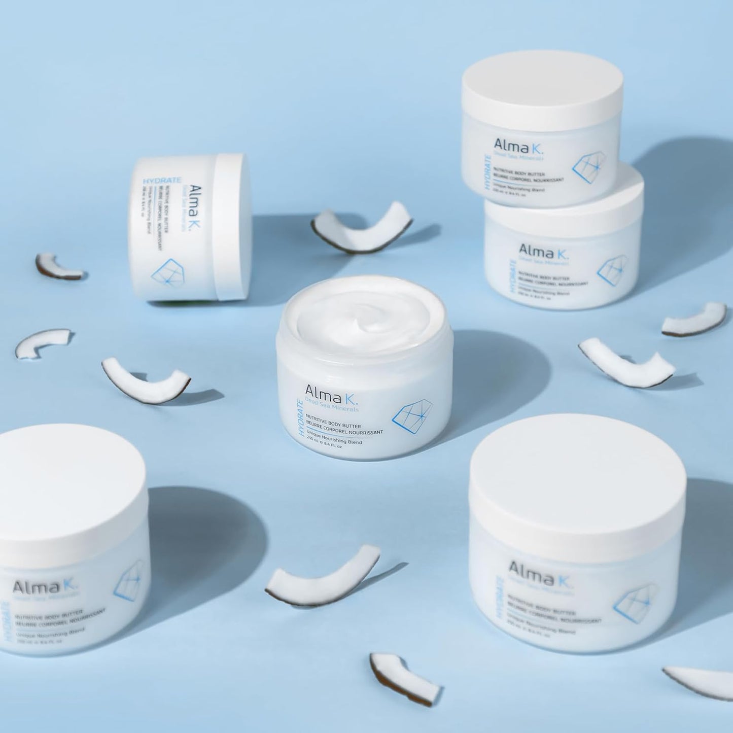 Alma K Nutritive Body Butter - Deep Hydration Cream with Shea Butter & Dead Sea Minerals | 8.45 oz for All Skin Types