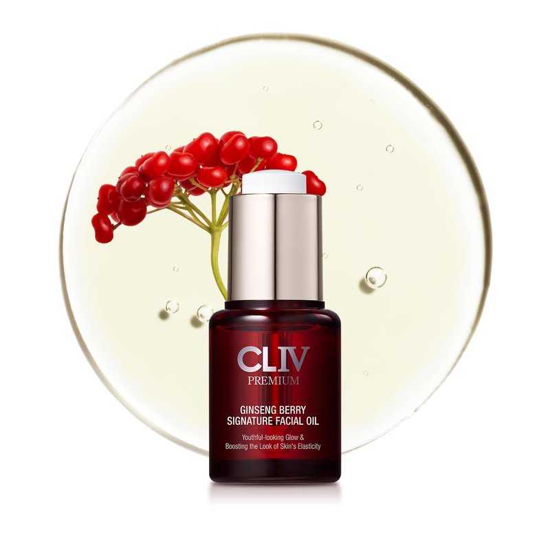 CLIV Ginseng Berry Premium Facial Oil, Moisturizing, Elasticity, Nourishing (Face Oil 0.67 fl.oz)