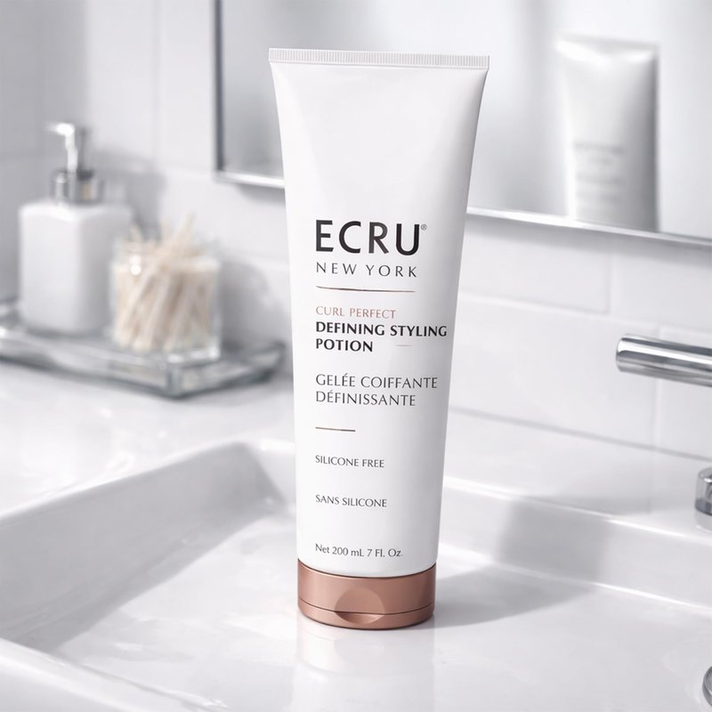 ECRU New York Curl Perfect Defining Styling Potion, Anti Frizz Curl Cream, Curly Hair Styling Cream, 7oz