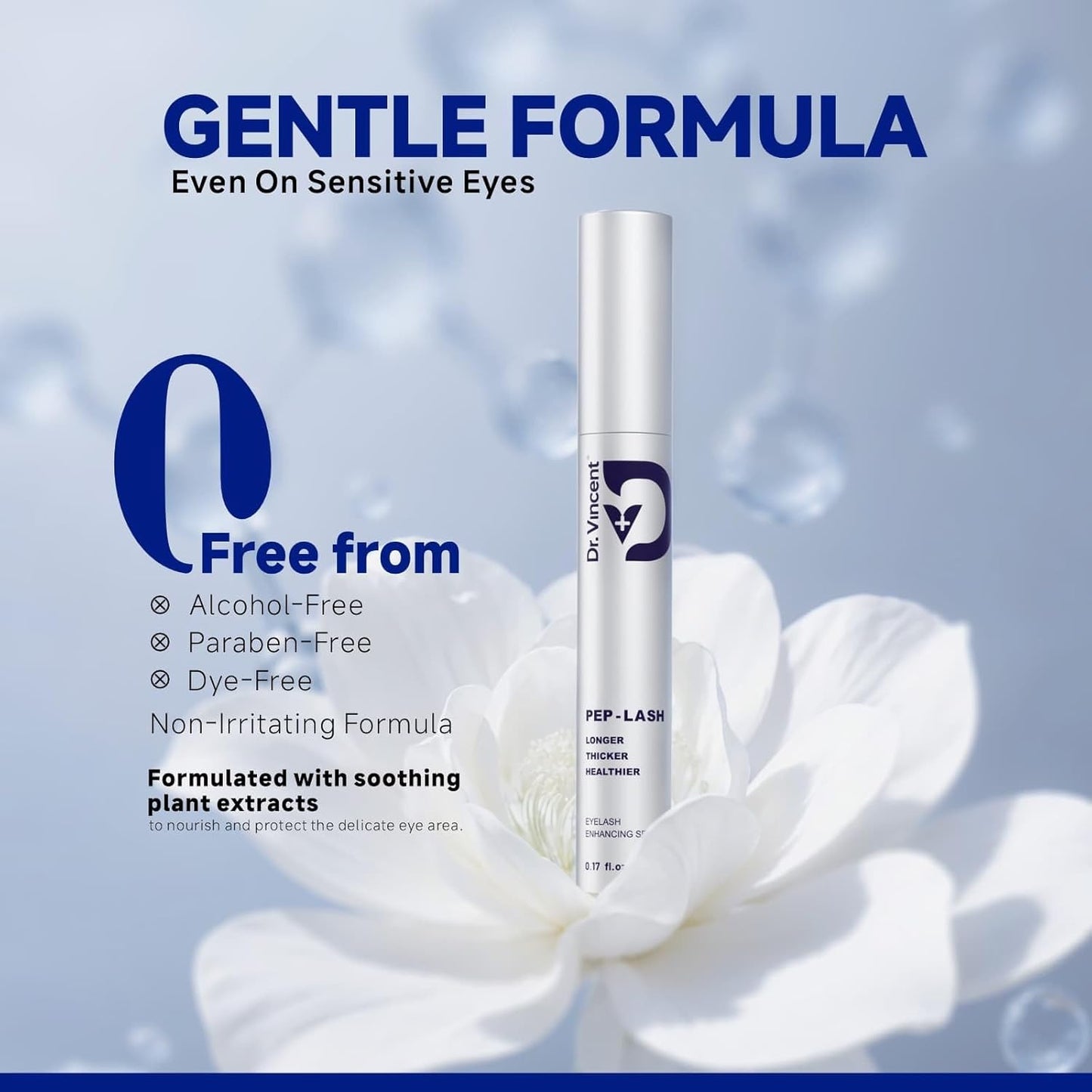 Eyelash Growth Serum - Advanced Peptide Formula for Fuller, Thicker Lashes | Vegan & Cruelty-Free (5mL)
