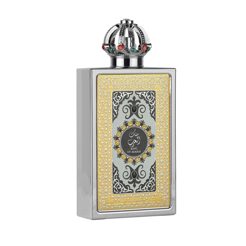 Lattafa Pride King of Arabia Eau de Parfum Spray | Long-Lasting Citrus Fruity Woody Leather Scent for Men - 3.4 oz / 100 ml