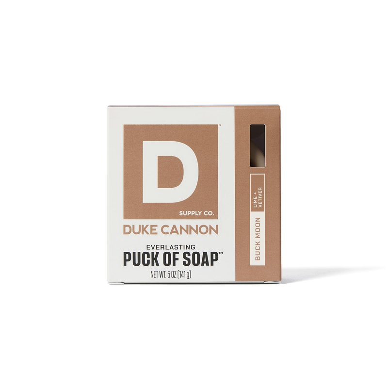 Duke Cannon Supply Co. Puck Soap Bundle – Men’s Hydrating Rounded Bar Soap with Masculine Scents for All Skin Types, Buck Moon, 5 oz (6 Pack)