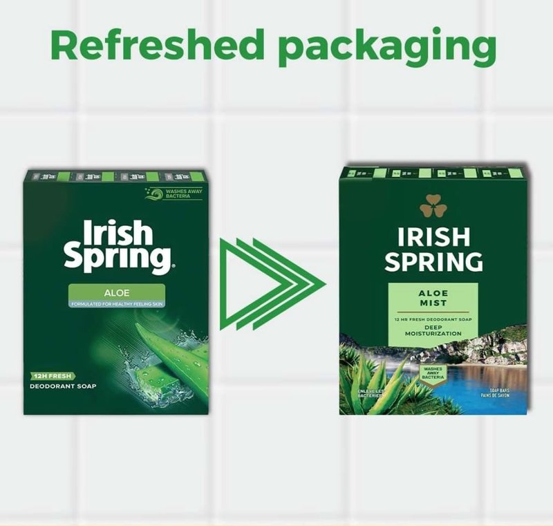 Irish Spring Aloe Bar Soap 3.75 Oz-pack of 20 Bars