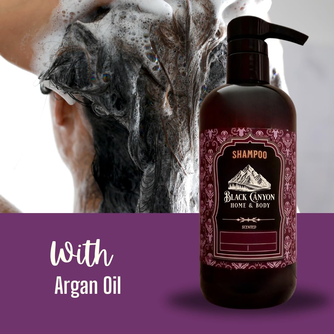 Black Canyon Brown Sugar & Fig Scented Argan Oil Hair Shampoo, 16 Oz